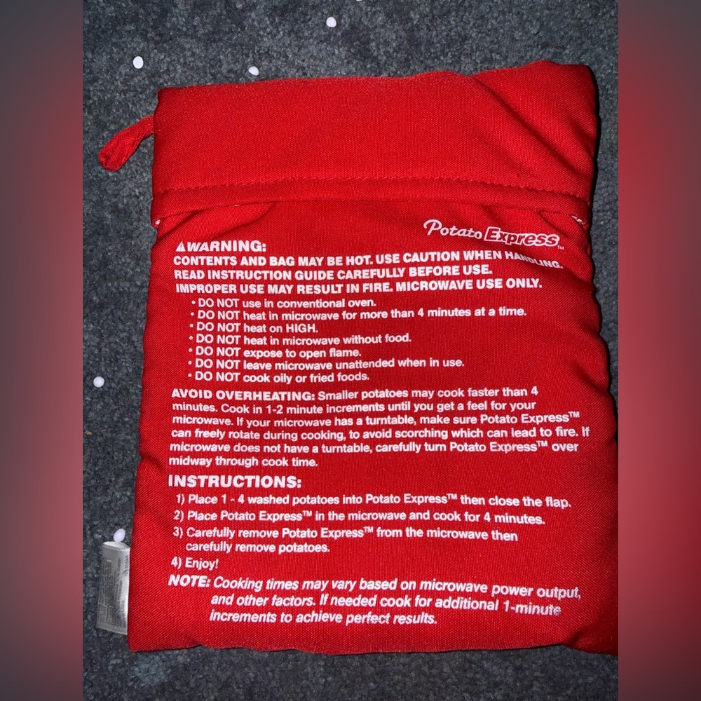 Microwave Bag - Red